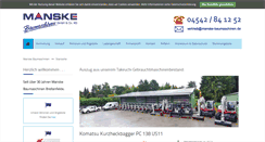 Desktop Screenshot of manske-baumaschinen.de